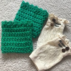 Set of 2 Michigan State (MSU) Adorable Boot Cuffs!
